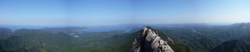 州藻白岳山頂からのパノラマ