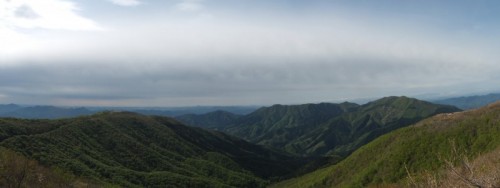 立烏帽子山山頂からの景色